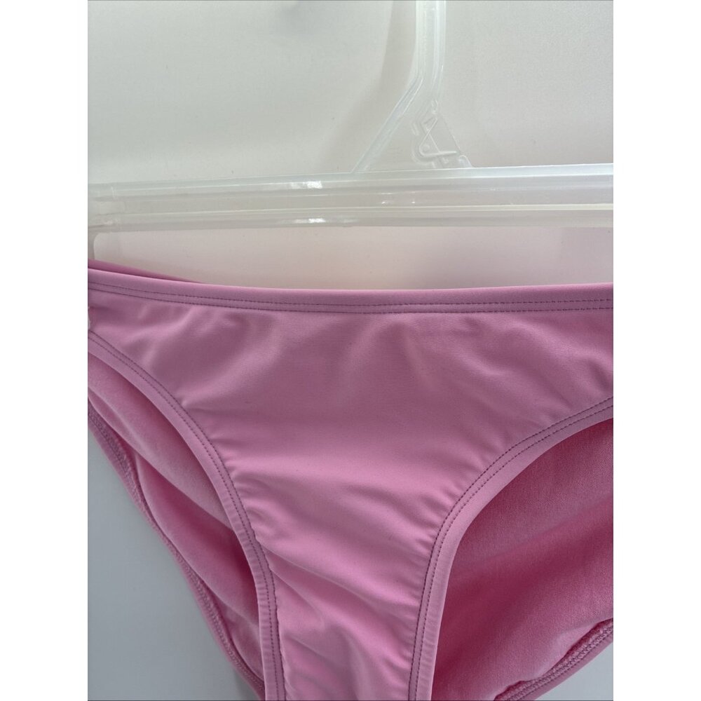 Xhilaration Bikini Bottom Womens S Pink Hipster Swimwear Solid Low Rise New - Picture 3 of 7